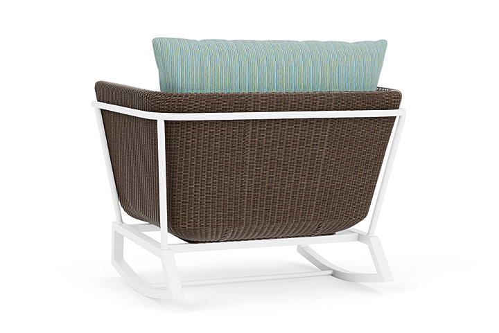 Lloyd Flanders™ Solstice Lounge Rocker - Bark, Matte White