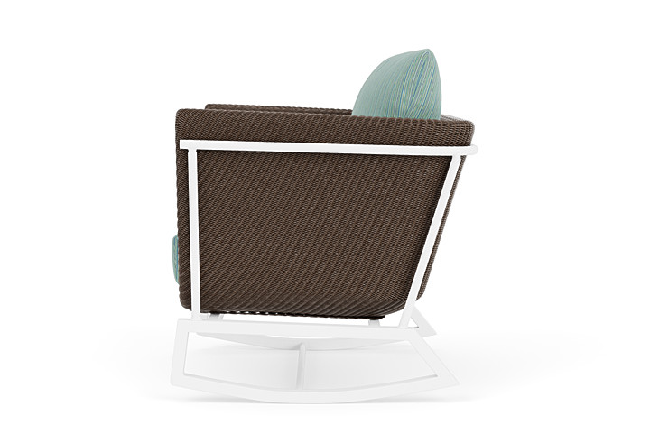 Lloyd Flanders™ Solstice Lounge Rocker - Bark, Matte White