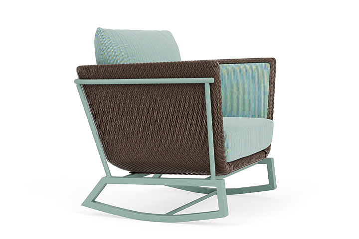 Lloyd Flanders™ Solstice Lounge Rocker - Bark, Sea Glass