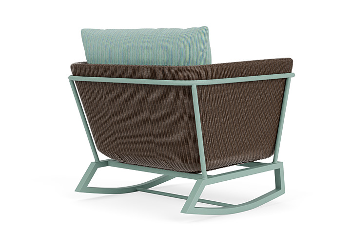 Lloyd Flanders™ Solstice Lounge Rocker - Bark, Sea Glass