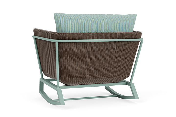 Lloyd Flanders™ Solstice Lounge Rocker - Bark, Sea Glass