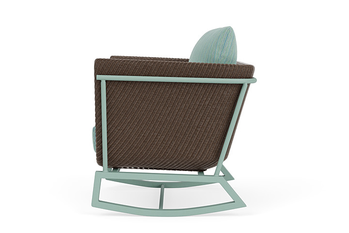 Lloyd Flanders™ Solstice Lounge Rocker - Bark, Sea Glass