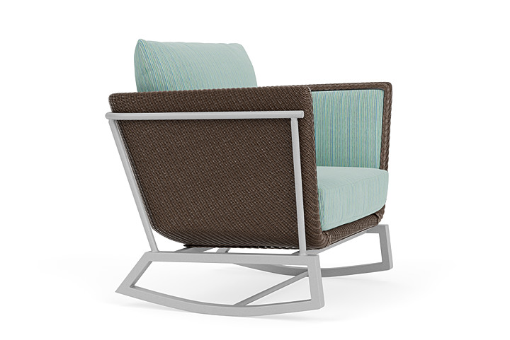 Lloyd Flanders™ Solstice Lounge Rocker - Bark, Metallic Silver