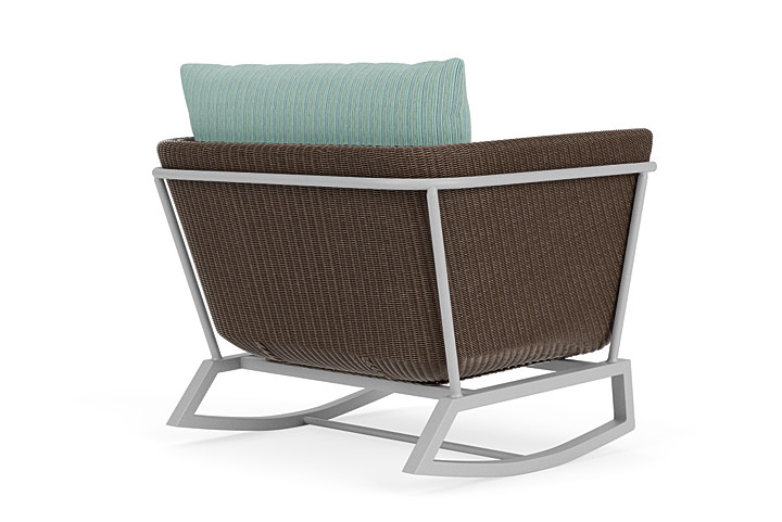 Lloyd Flanders™ Solstice Lounge Rocker - Bark, Metallic Silver