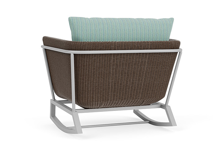 Lloyd Flanders™ Solstice Lounge Rocker - Bark, Metallic Silver