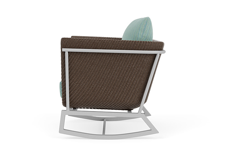 Lloyd Flanders™ Solstice Lounge Rocker - Bark, Metallic Silver