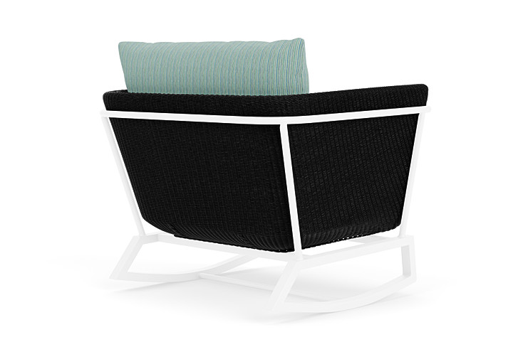 Lloyd Flanders™ Solstice Lounge Rocker - Ebony, White