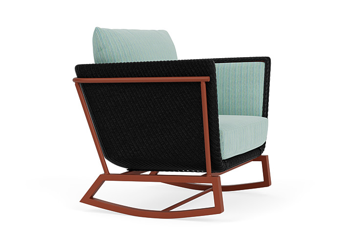 Lloyd Flanders™ Solstice Lounge Rocker - Ebony, Terracotta