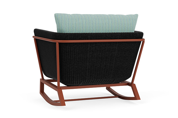 Lloyd Flanders™ Solstice Lounge Rocker - Ebony, Terracotta