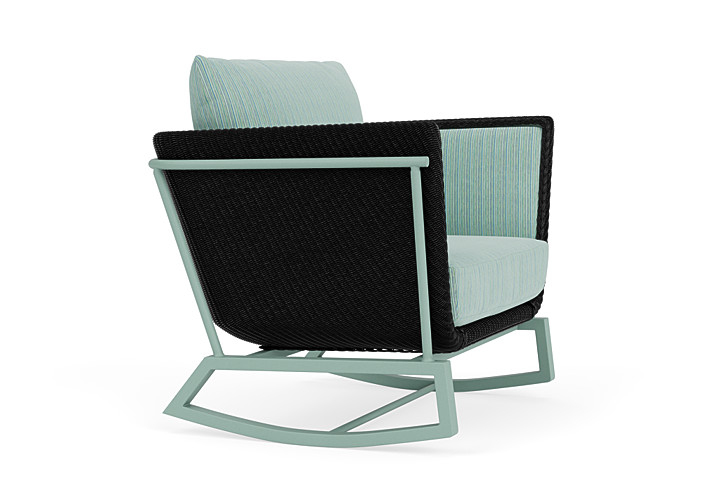 Lloyd Flanders™ Solstice Lounge Rocker - Ebony, Sea Glass