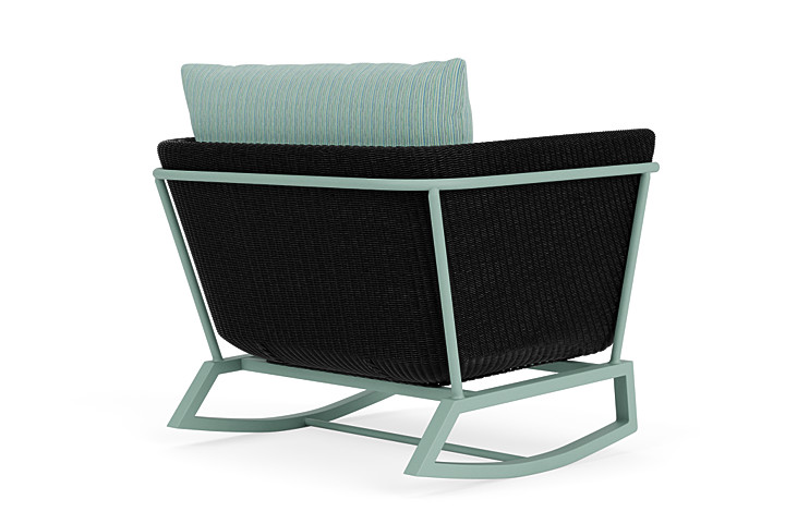 Lloyd Flanders™ Solstice Lounge Rocker - Ebony, Sea Glass