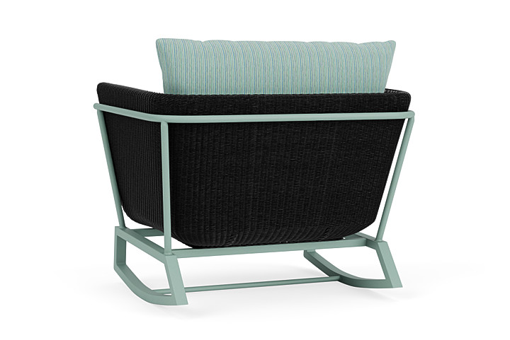 Lloyd Flanders™ Solstice Lounge Rocker - Ebony, Sea Glass