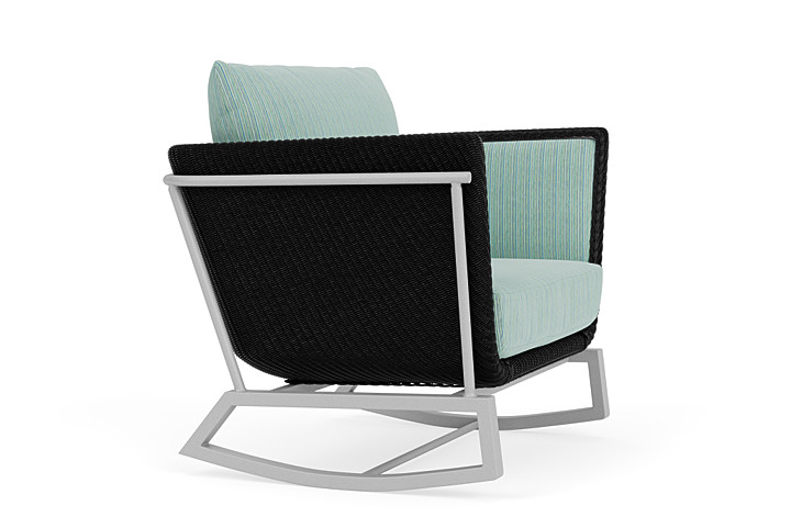 Lloyd Flanders™ Solstice Lounge Rocker - Ebony, Metallic Silver