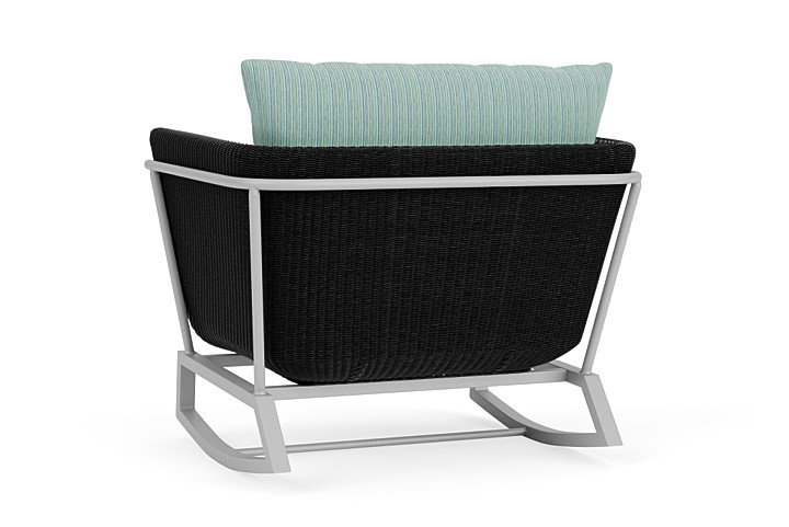 Lloyd Flanders™ Solstice Lounge Rocker - Ebony, Metallic Silver