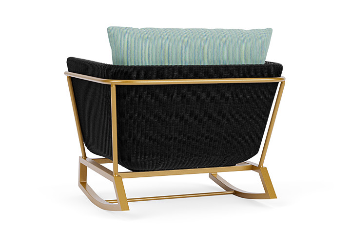 Lloyd Flanders™ Solstice Lounge Rocker - Ebony, Metallic Gold