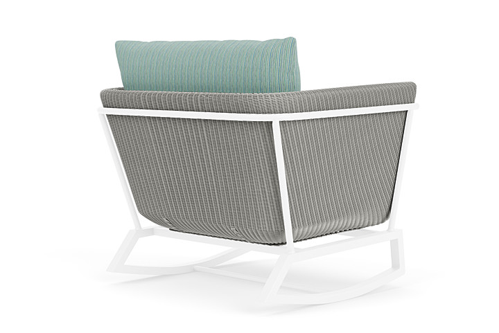 Lloyd Flanders™ Solstice Lounge Rocker - Platinum, White