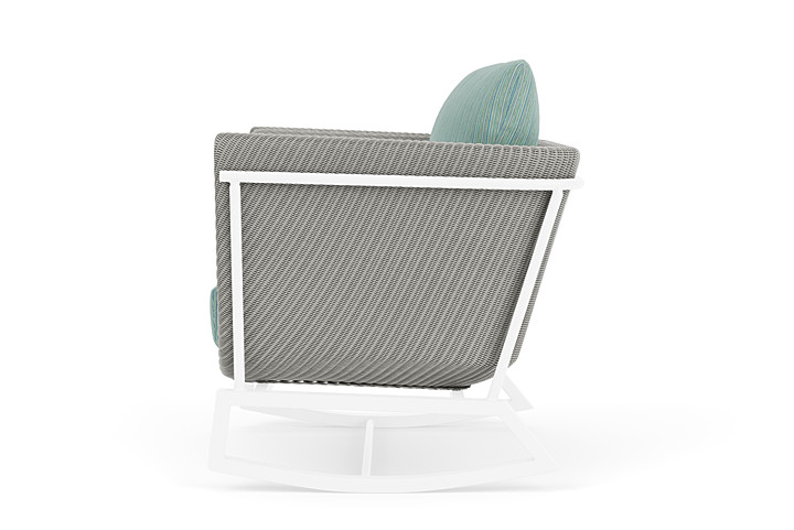 Lloyd Flanders™ Solstice Lounge Rocker - Platinum, White