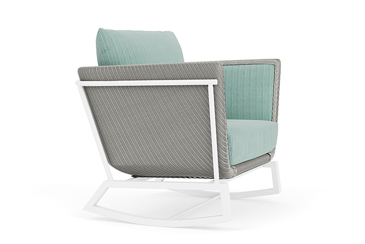 Lloyd Flanders™ Solstice Lounge Rocker - Platinum, Matte White