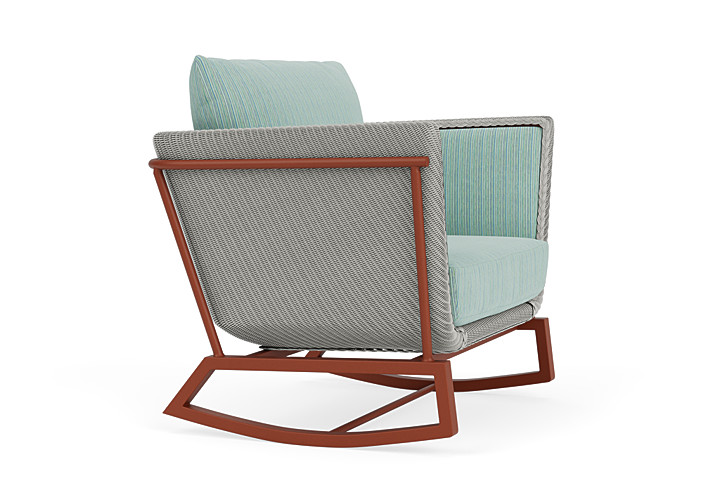 Lloyd Flanders™ Solstice Lounge Rocker - Platinum, Terracotta