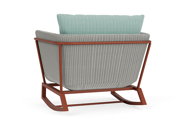 Lloyd Flanders™ Solstice Lounge Rocker - Platinum, Terracotta