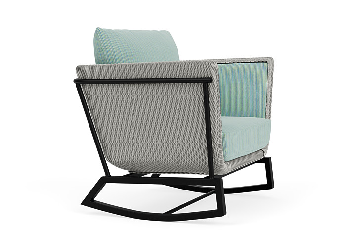 Lloyd Flanders™ Solstice Lounge Rocker - Platinum, Ebony