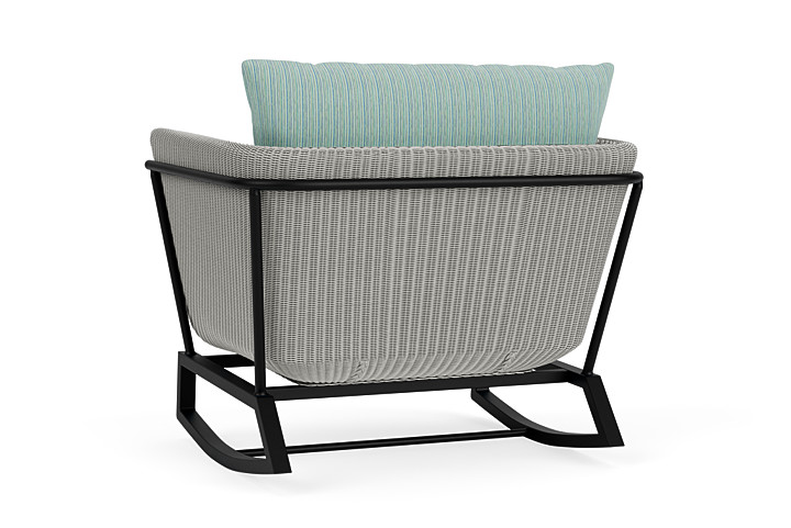 Lloyd Flanders™ Solstice Lounge Rocker - Platinum, Ebony