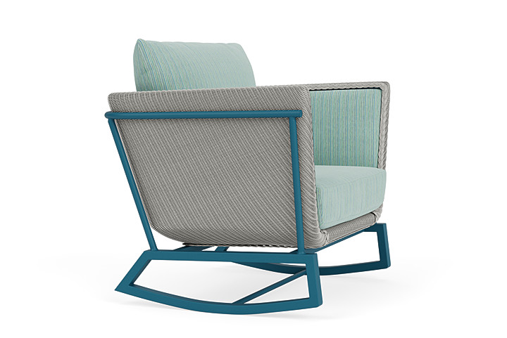 Lloyd Flanders™ Solstice Lounge Rocker - Platinum, Peacock