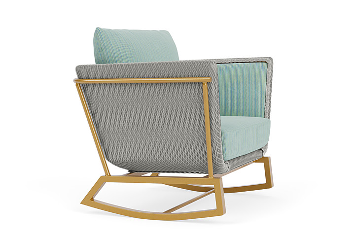 Lloyd Flanders™ Solstice Lounge Rocker - Platinum, Metallic Gold