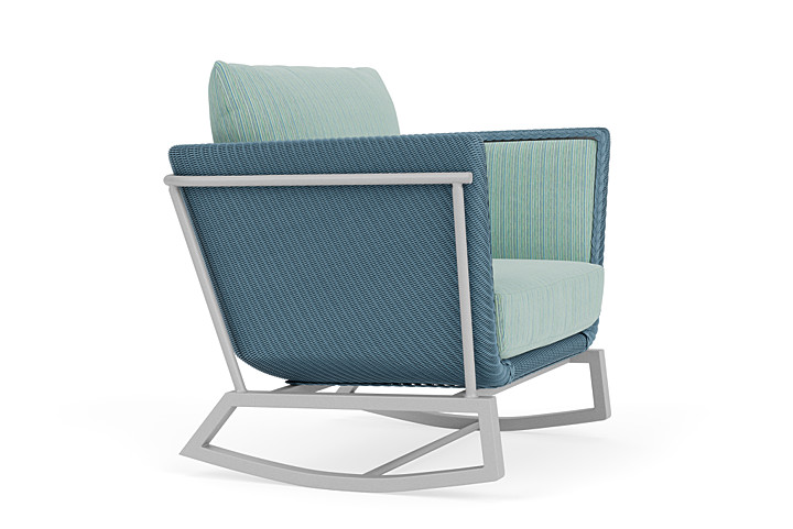 Lloyd Flanders™ Solstice Lounge Rocker - Stillwater, Metallic Silver