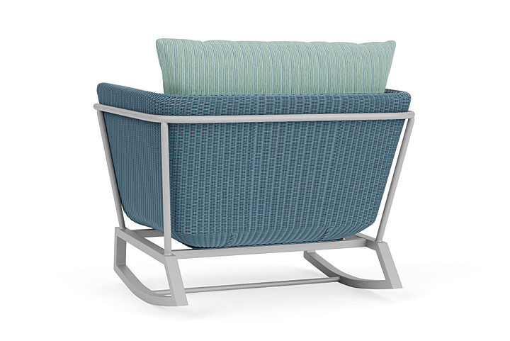 Lloyd Flanders™ Solstice Lounge Rocker - Stillwater, Metallic Silver