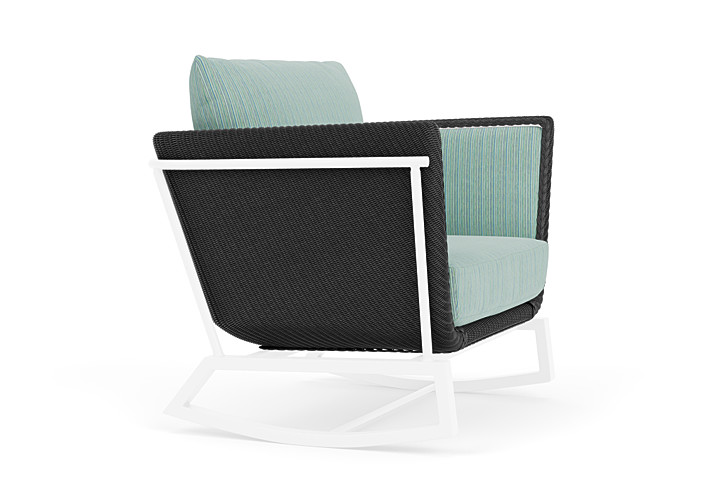 Lloyd Flanders™ Solstice Lounge Rocker - Charcoal, White