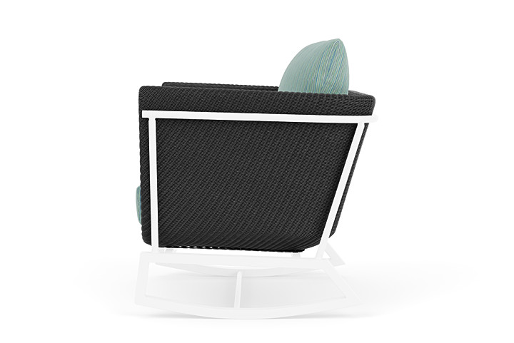 Lloyd Flanders™ Solstice Lounge Rocker - Charcoal, White