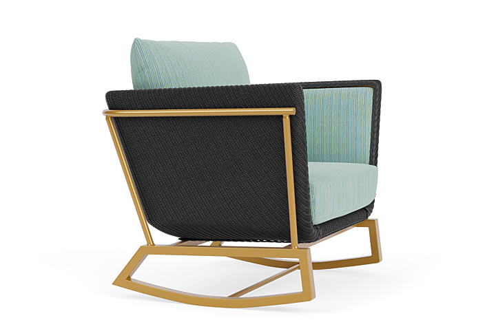 Lloyd Flanders™ Solstice Lounge Rocker - Charcoal, Metallic Gold