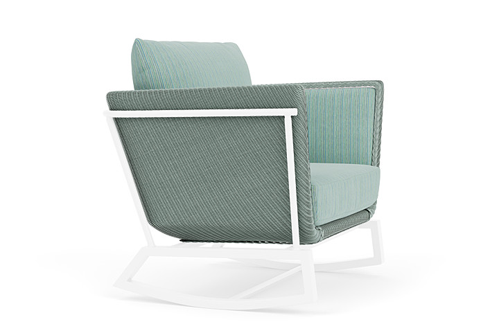 Lloyd Flanders™ Solstice Lounge Rocker - Sea Glass, White