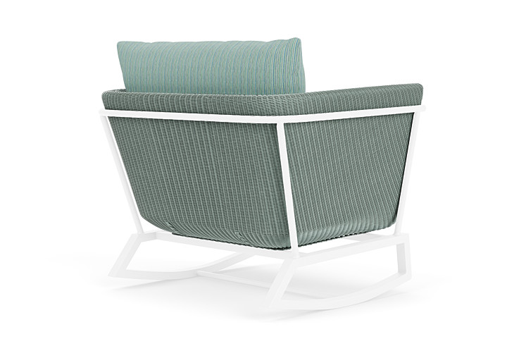 Lloyd Flanders™ Solstice Lounge Rocker - Sea Glass, White