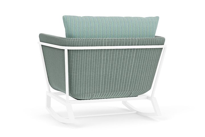 Lloyd Flanders™ Solstice Lounge Rocker - Sea Glass, White