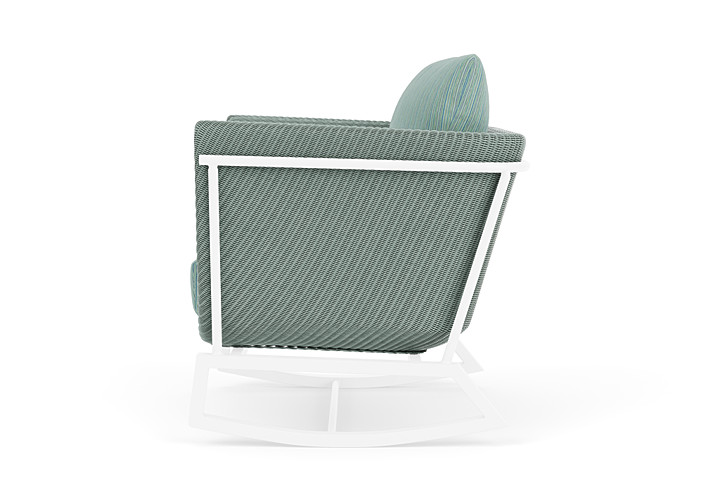 Lloyd Flanders™ Solstice Lounge Rocker - Sea Glass, White