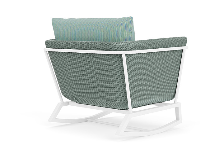 Lloyd Flanders™ Solstice Lounge Rocker - Sea Glass, Matte White