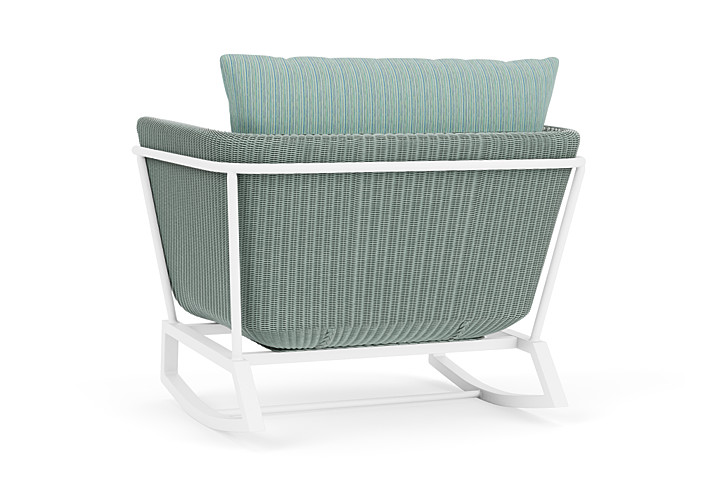 Lloyd Flanders™ Solstice Lounge Rocker - Sea Glass, Matte White