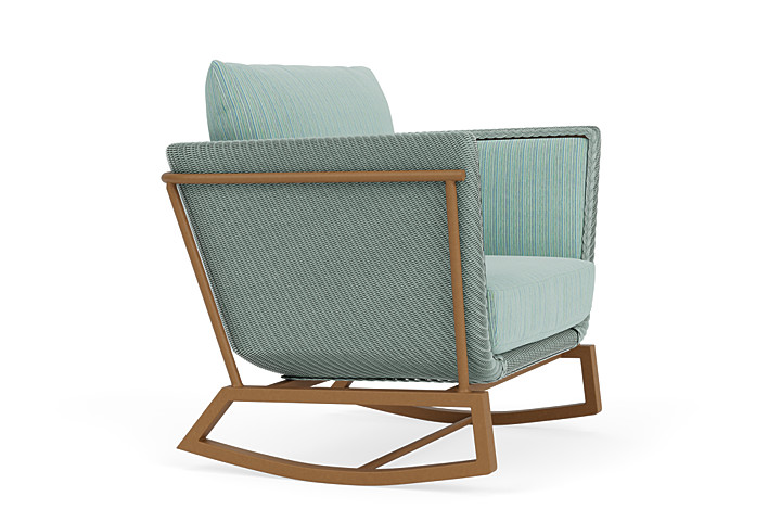 Lloyd Flanders™ Solstice Lounge Rocker - Sea Glass, Hickory