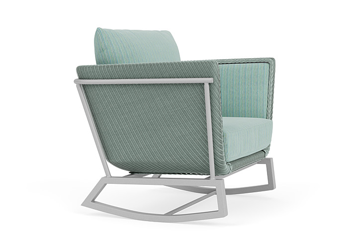 Lloyd Flanders™ Solstice Lounge Rocker - Sea Glass, Metallic Silver