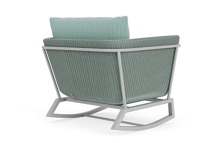 Lloyd Flanders™ Solstice Lounge Rocker - Sea Glass, Metallic Silver