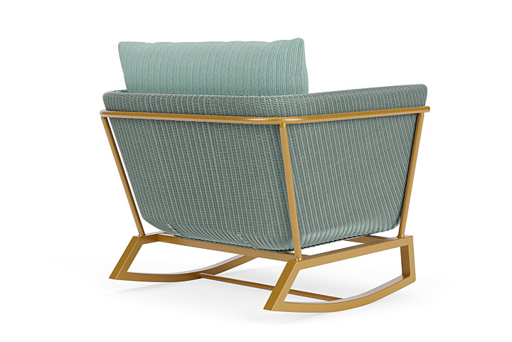 Lloyd Flanders™ Solstice Lounge Rocker - Sea Glass, Metallic Gold