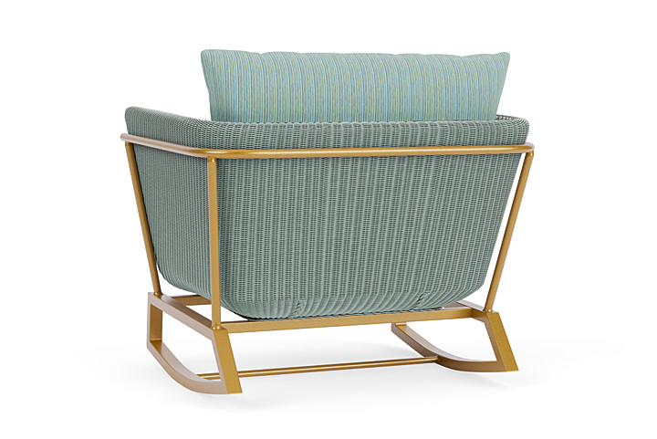 Lloyd Flanders™ Solstice Lounge Rocker - Sea Glass, Metallic Gold