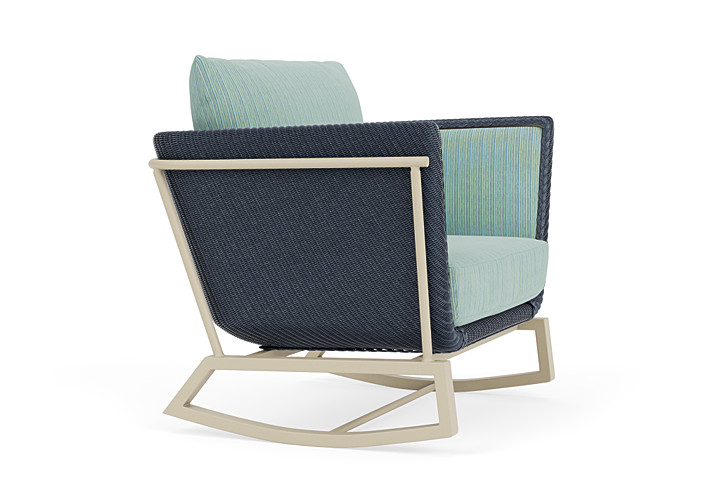 Lloyd Flanders™ Solstice Lounge Rocker - Denim Blue, Linen