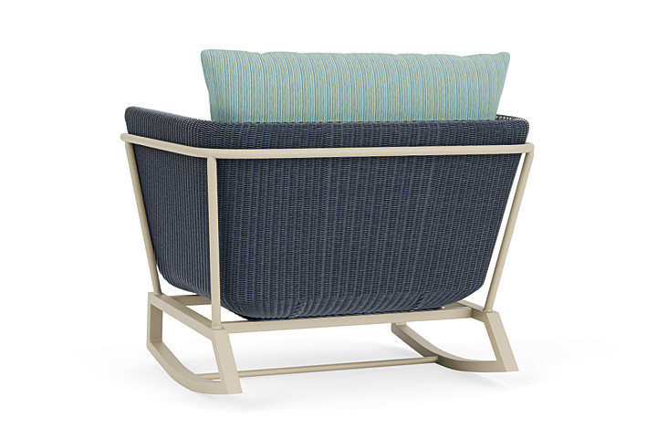 Lloyd Flanders™ Solstice Lounge Rocker - Denim Blue, Linen