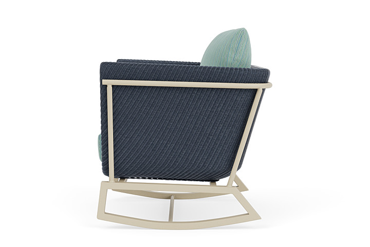 Lloyd Flanders™ Solstice Lounge Rocker - Denim Blue, Linen