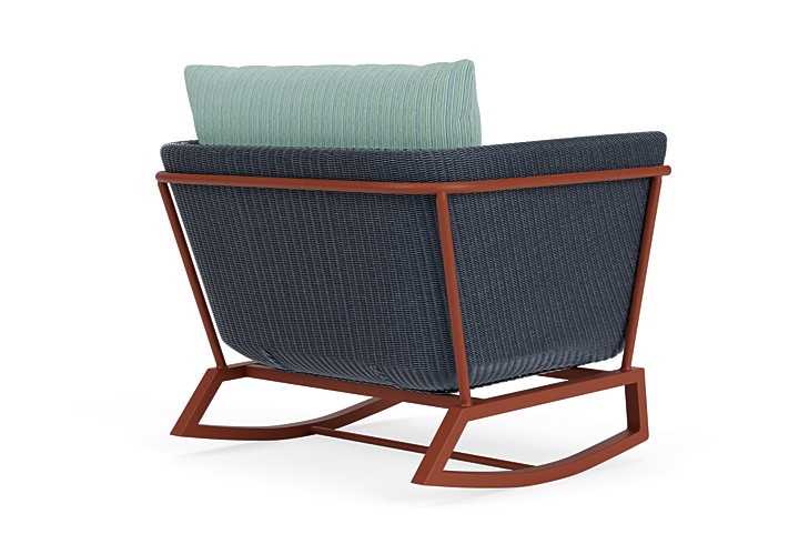 Lloyd Flanders™ Solstice Lounge Rocker - Denim Blue, Terracotta