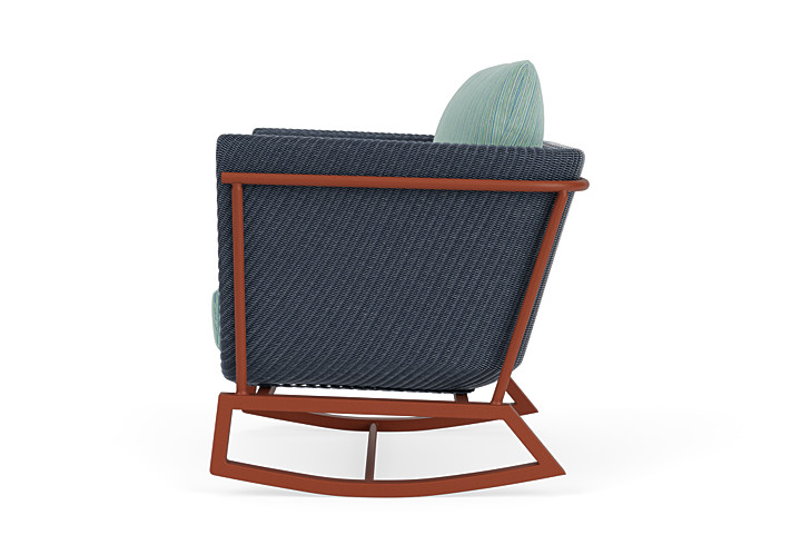 Lloyd Flanders™ Solstice Lounge Rocker - Denim Blue, Terracotta