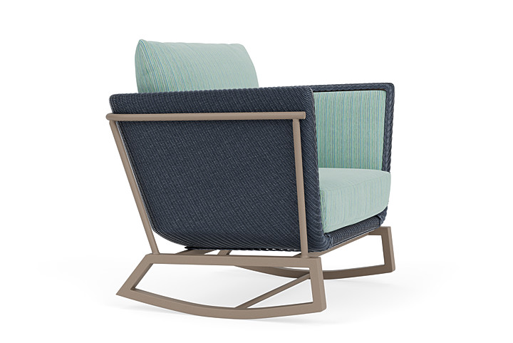 Lloyd Flanders™ Solstice Lounge Rocker - Denim Blue, French Beige